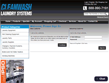 Tablet Screenshot of clslaundry.com